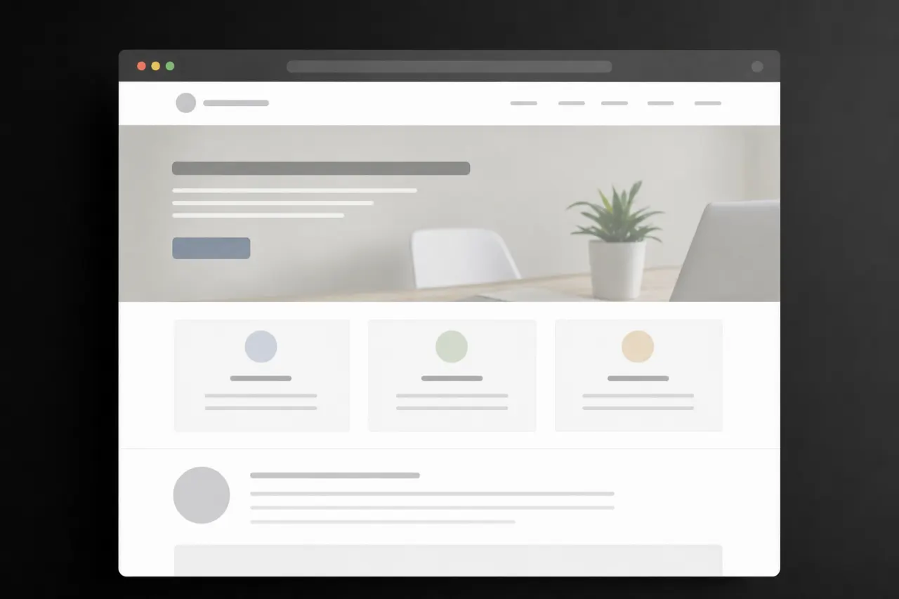Outdated website preview